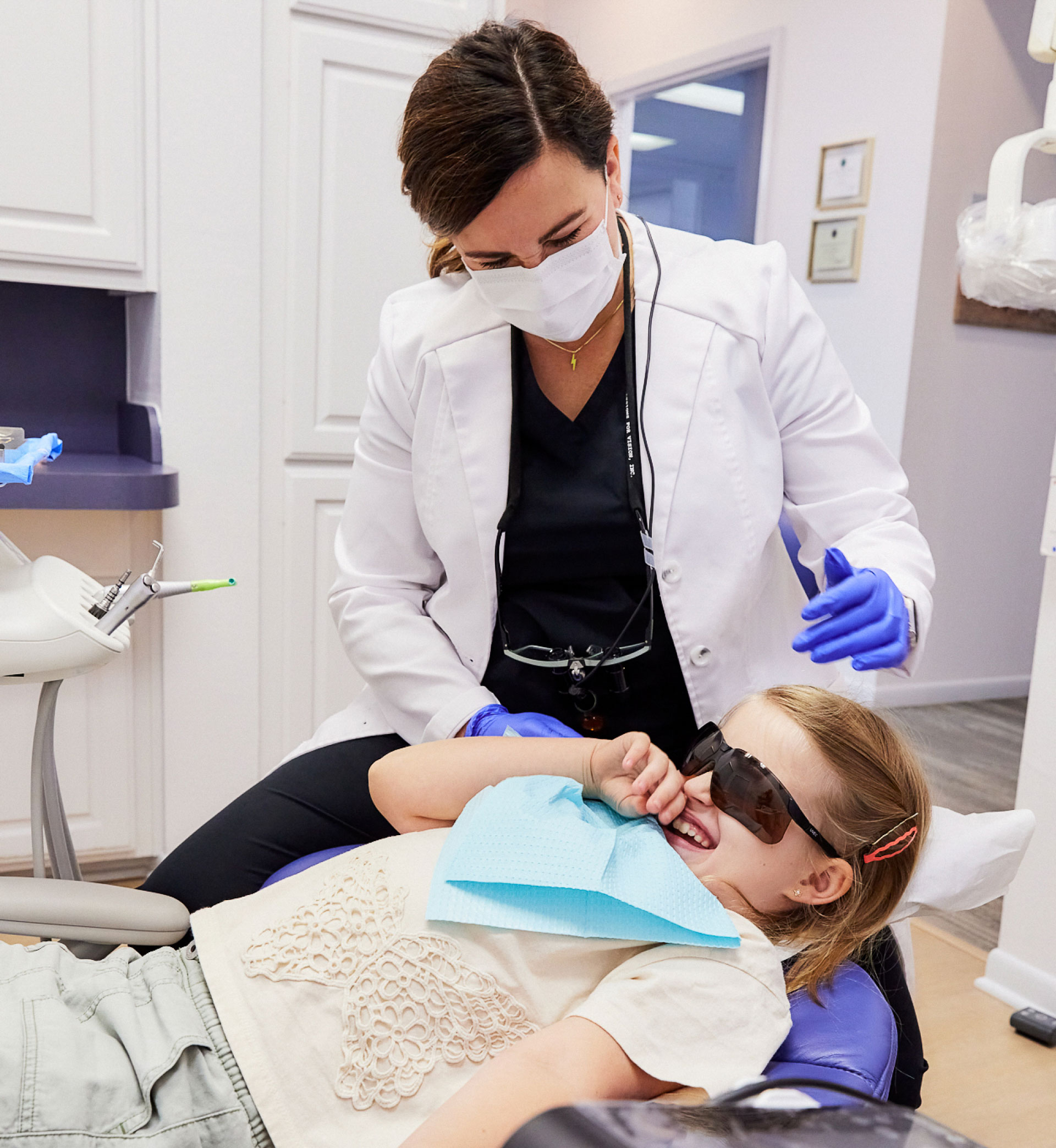 doctor with pediatric patient